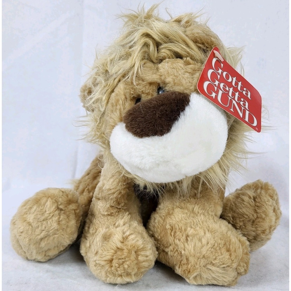 Gund Roarr Lion‎ Plush Stuffed Animal Tan Blonde Mane 2718 With Tags